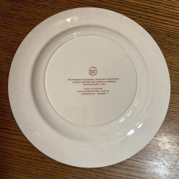Vintage Richmond Academy Augusta Georgia Wedgwood Transferware Plate - Picture 2 of 5